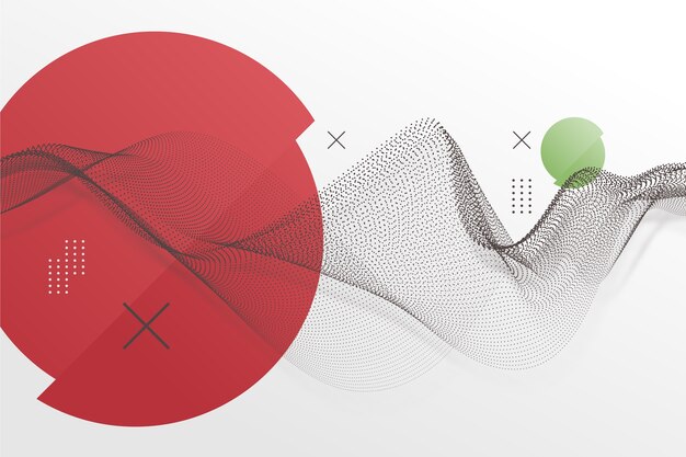 Fondo geométrico en estilo japonés