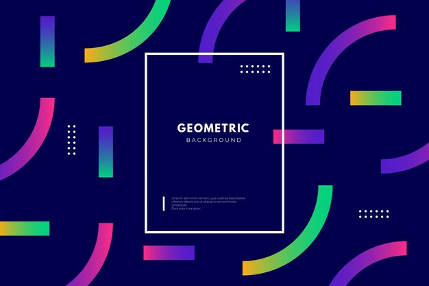 Fondo geométrico con formas degradadas