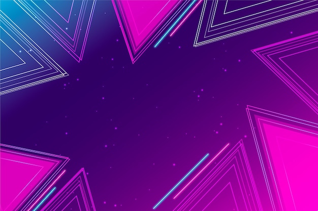 Fondo geométrico futurista degradado