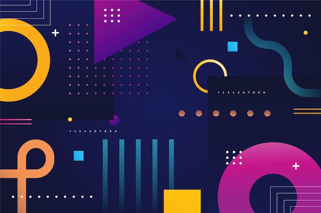 Fondo geométrico de gradiente