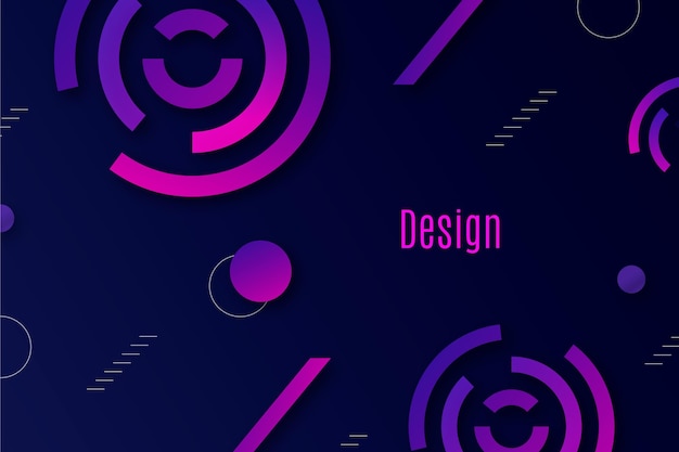 Fondo geométrico de gradiente