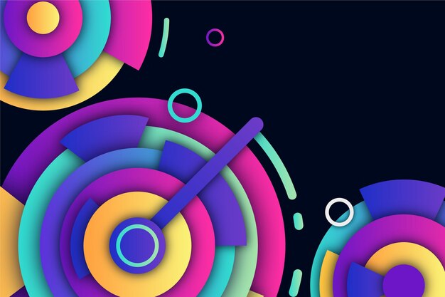 Fondo geométrico de gradiente