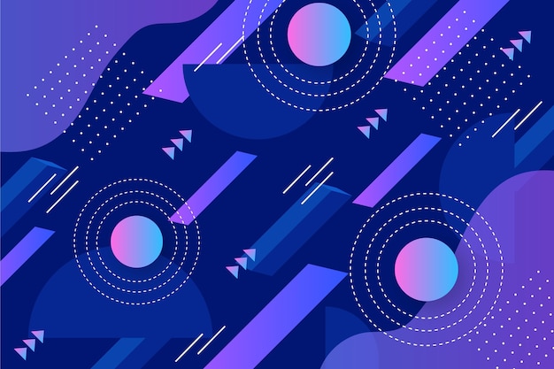 Fondo geométrico de gradiente