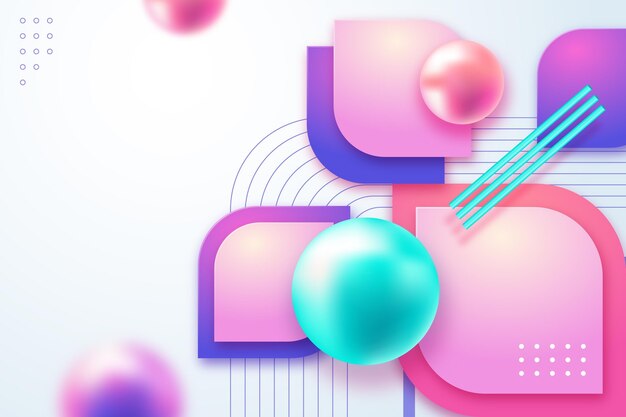 Fondo geométrico de gradiente