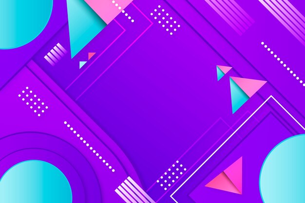 Fondo geométrico de gradiente
