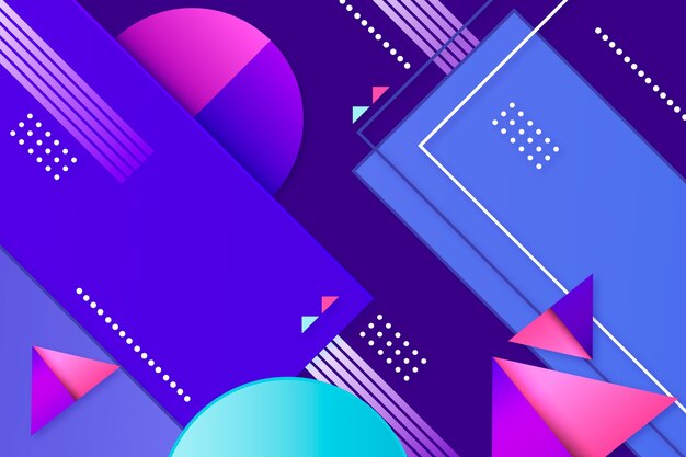 Fondo geométrico de gradiente
