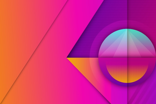 Fondo geométrico de gradiente