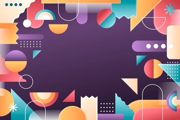 Fondo geométrico de gradiente