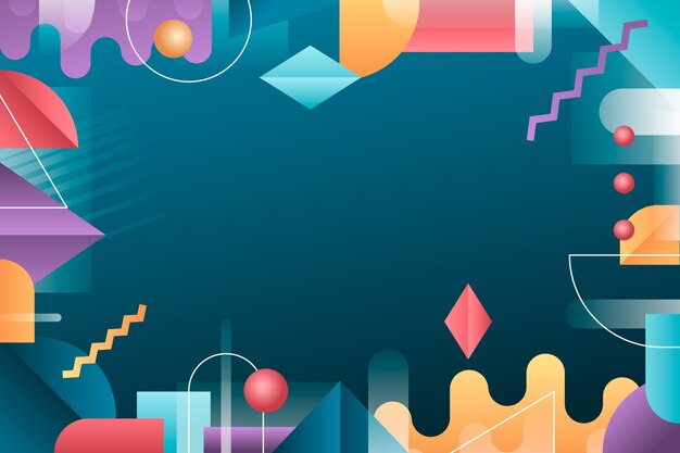 Fondo geométrico de gradiente