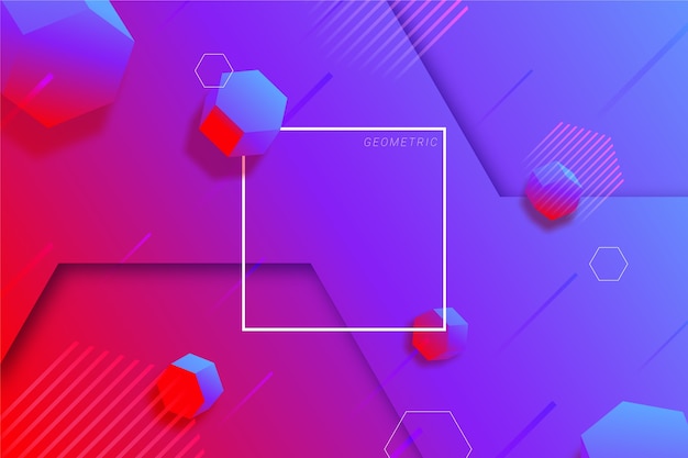 Fondo geométrico de gradiente