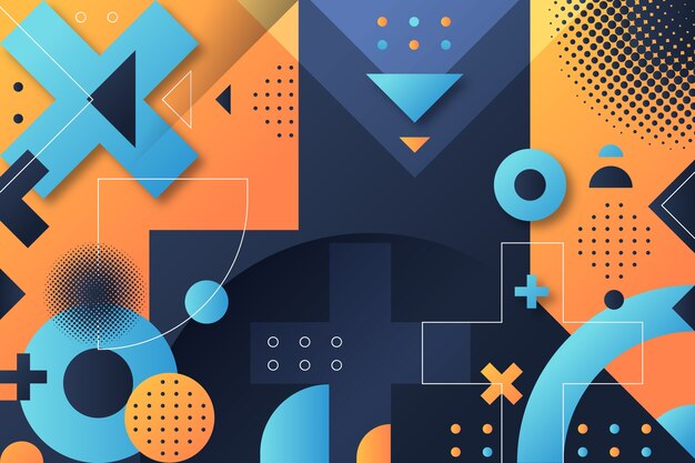 Fondo geométrico de gradiente