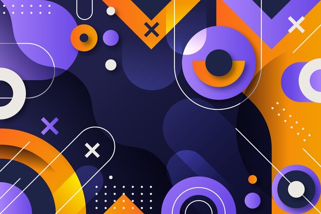 Fondo geométrico de gradiente