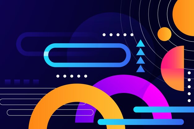 Fondo geométrico de gradiente