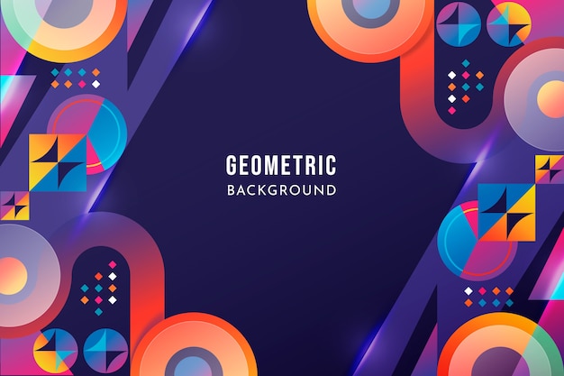 Fondo geométrico de gradiente