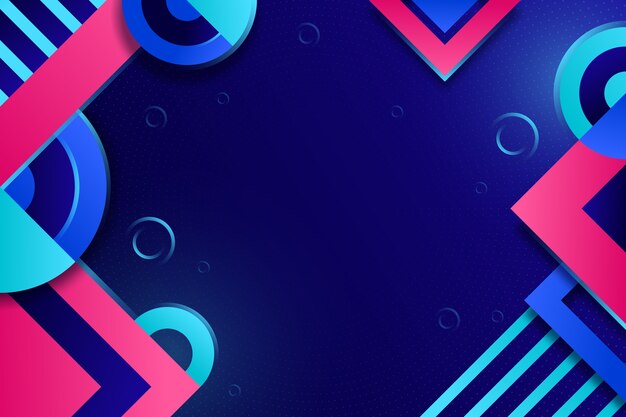 Fondo geométrico de gradiente