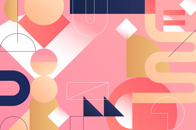 Fondo geométrico de gradiente