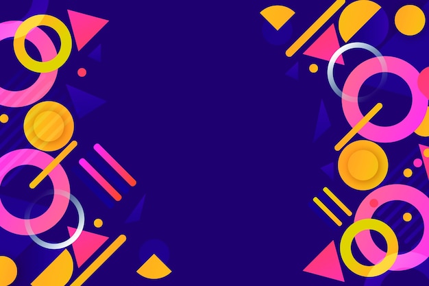 Fondo geométrico de gradiente
