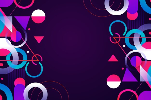 Fondo geométrico de gradiente