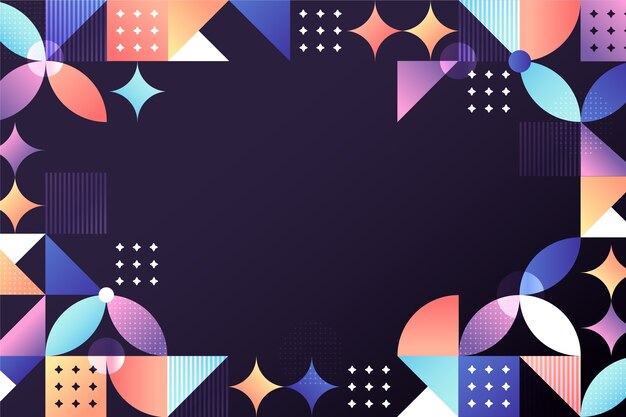 Fondo geométrico de gradiente