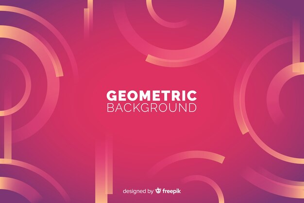 Fondo geométrico con gradientes
