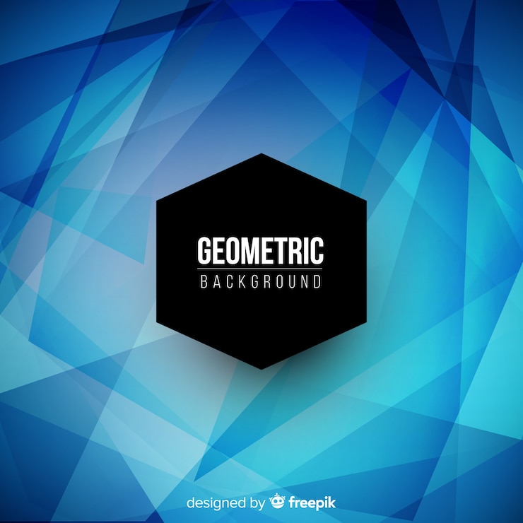 Vector gratuito fondo geométrico con gradientes