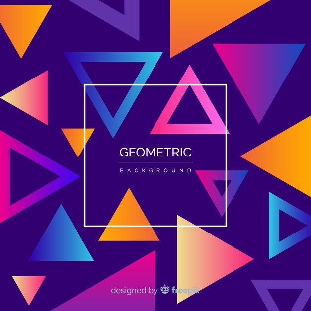 Fondo geométrico con gradientes