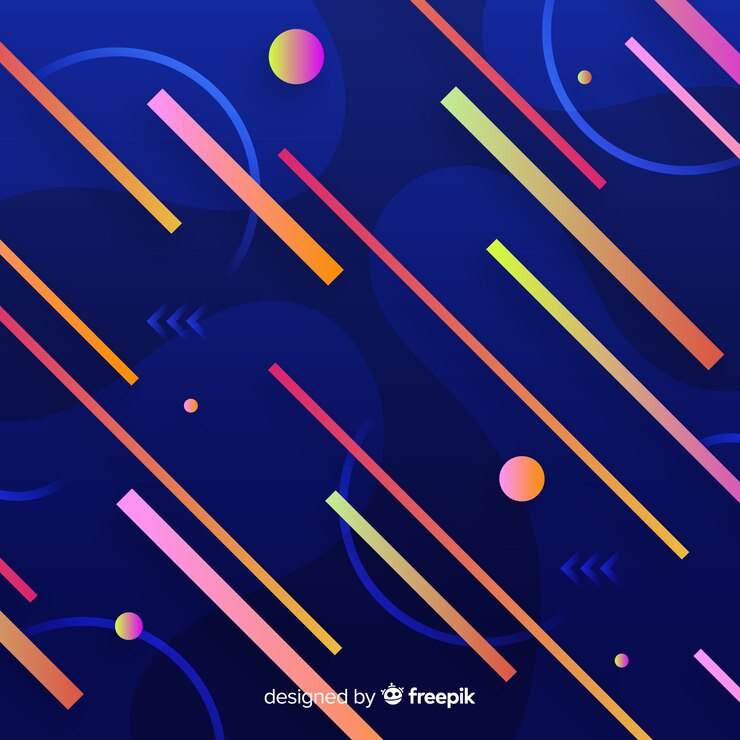 Vector gratuito fondo geométrico con gradientes