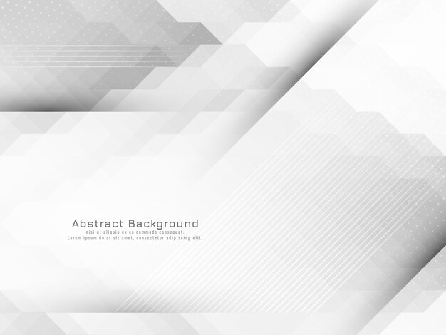 Fondo geométrico gris y blanco mosaico poligonal