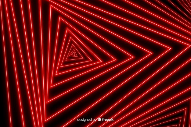 Fondo geométrico de luces rojas
