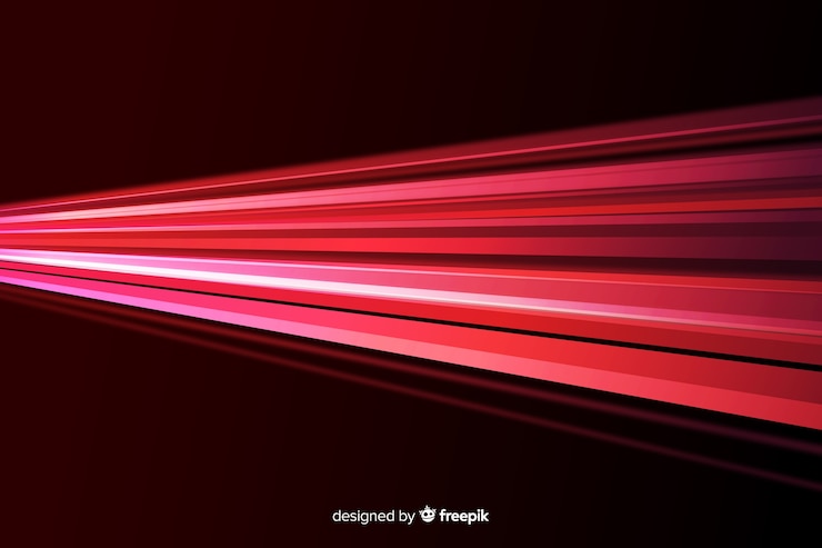 Vector gratuito fondo geométrico de luces rojas