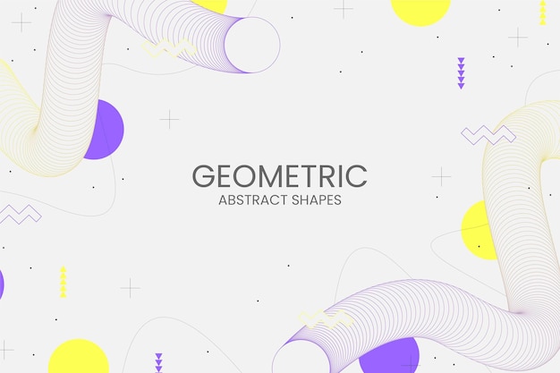 Fondo geométrico de Memphis con formas abstractas
