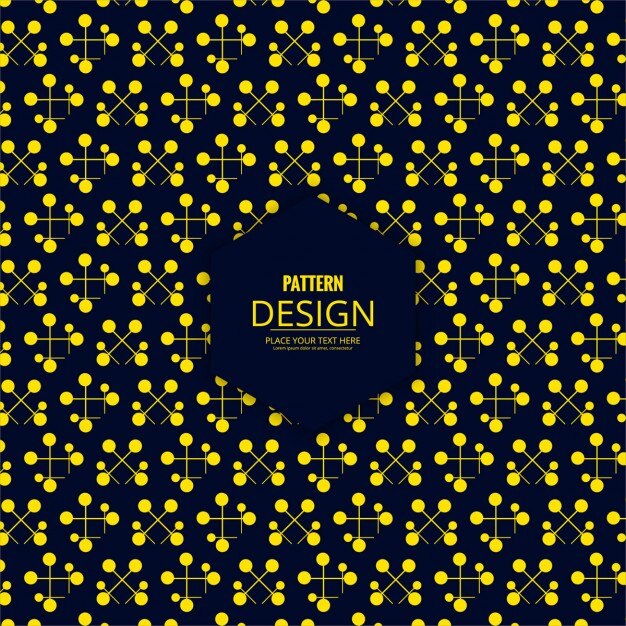 Fondo geométrico con un mosaico amarillo