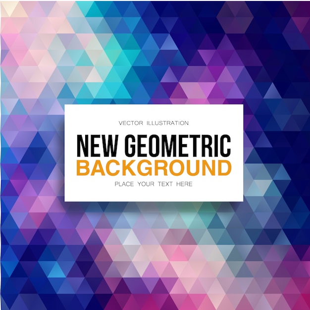 Fondo geométrico multicolor