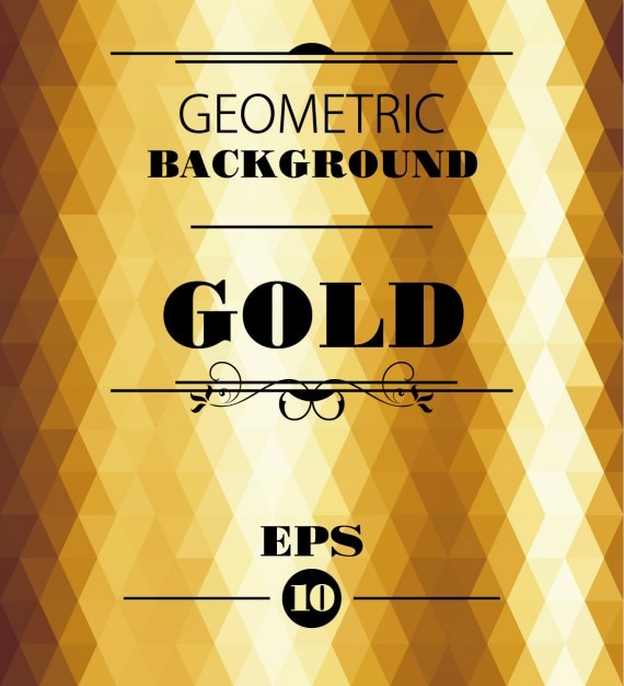 Fondo geométrico de Oro