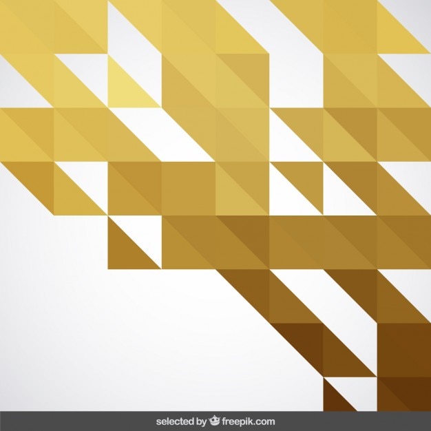 Fondo geométrico de oro