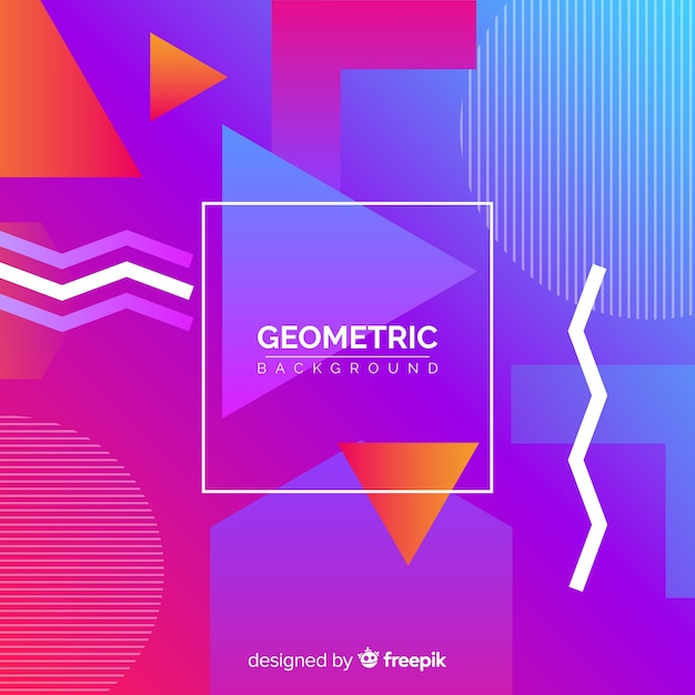 Fondo geométrico con partes degradadas