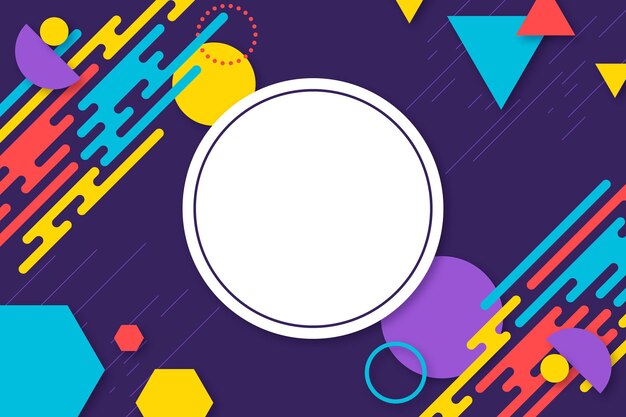 Fondo geométrico plano