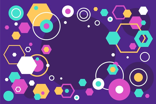 Fondo geométrico plano