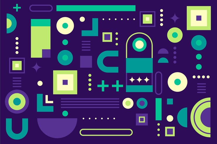 Vector gratuito fondo geométrico plano