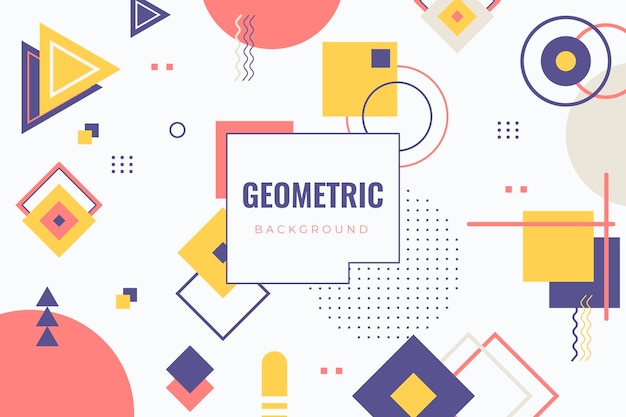 Fondo geométrico plano