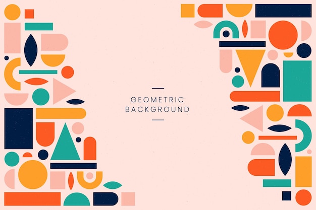 Fondo geométrico plano