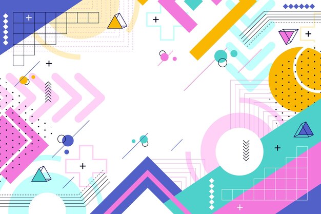 Fondo geométrico plano