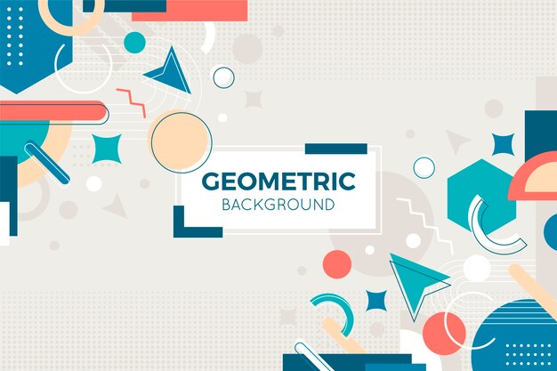 Fondo geométrico plano