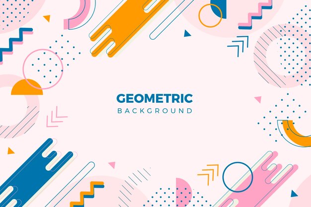 Fondo geométrico plano