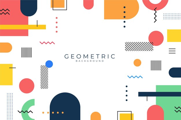 Fondo geométrico plano