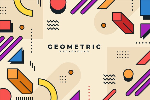 Fondo geométrico plano