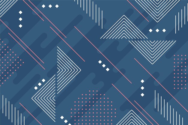 Fondo geométrico plano