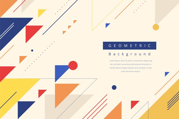 Fondo geométrico plano