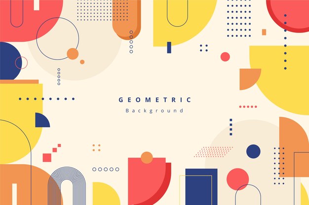Fondo geométrico plano