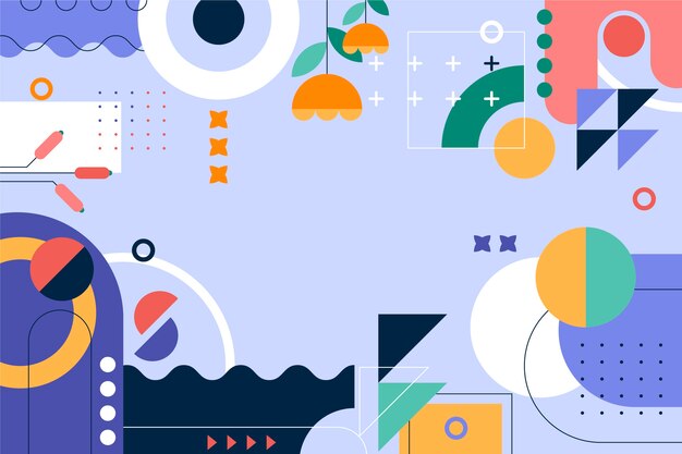 Fondo geométrico plano